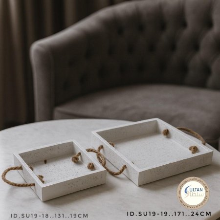 صينية تقديم حجر ثقيلة